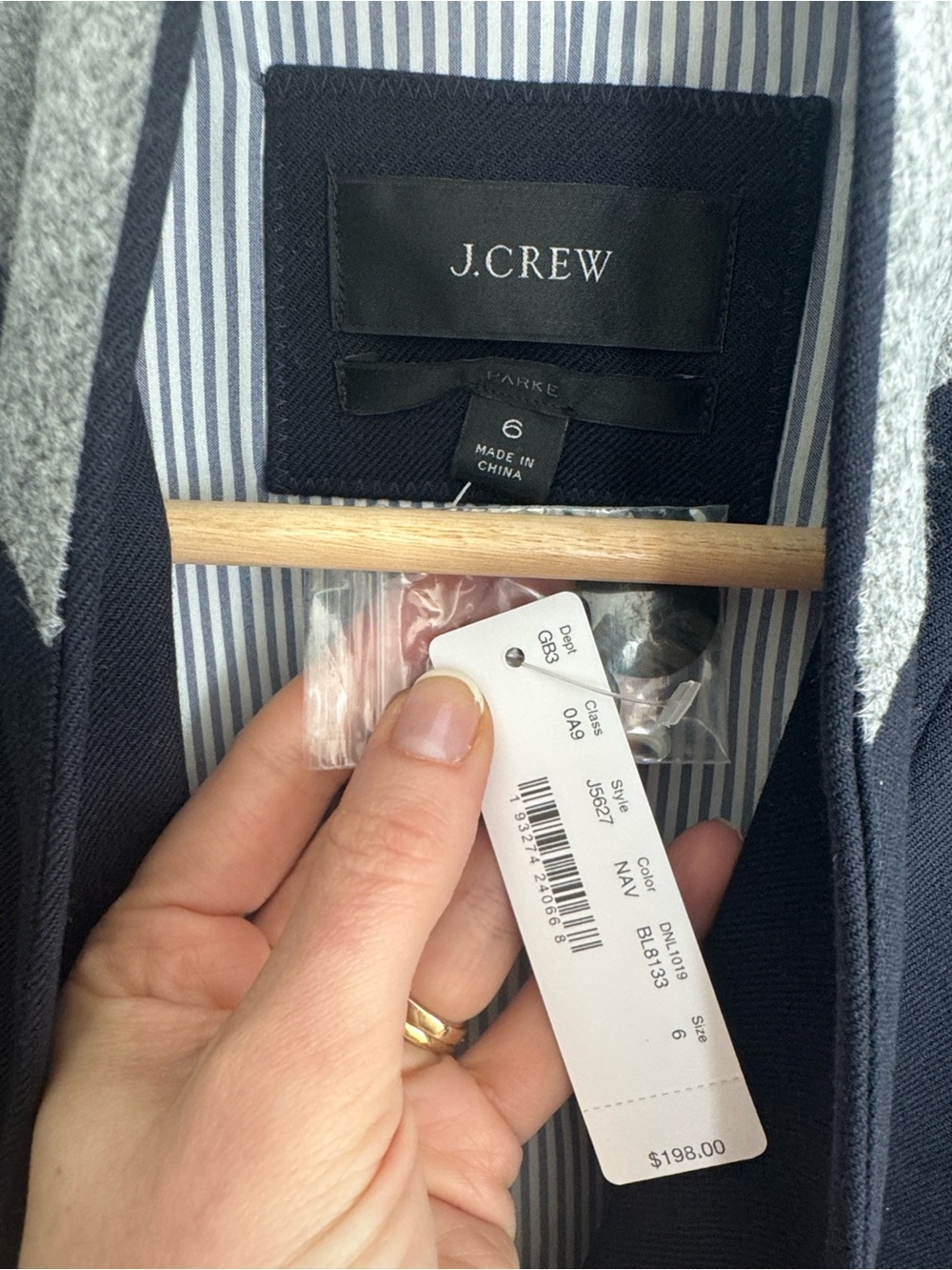 J. Crew Dark Navy Shawl-Collar Blazer - Picture 7 of 9